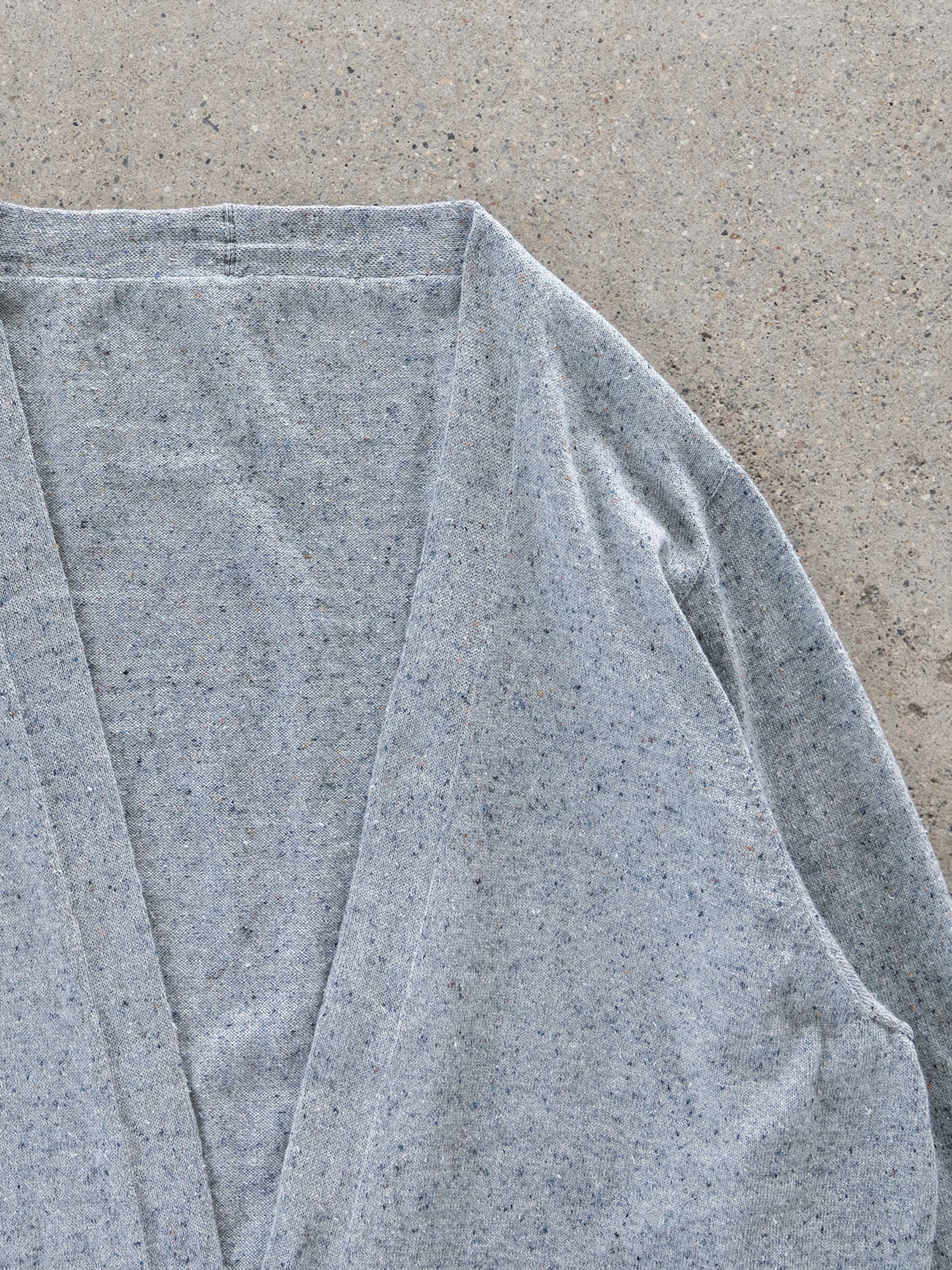 Knit Cardigan Front Button Detail