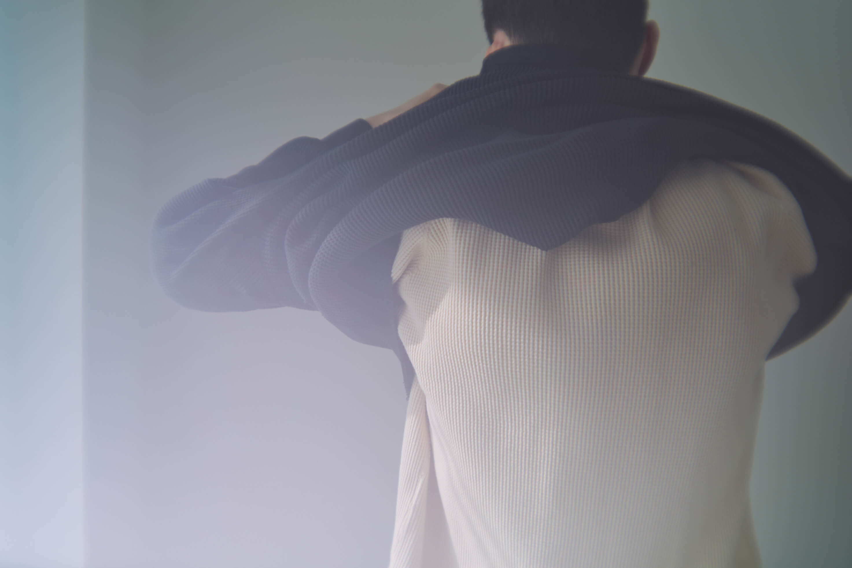 ワッフル生地2色