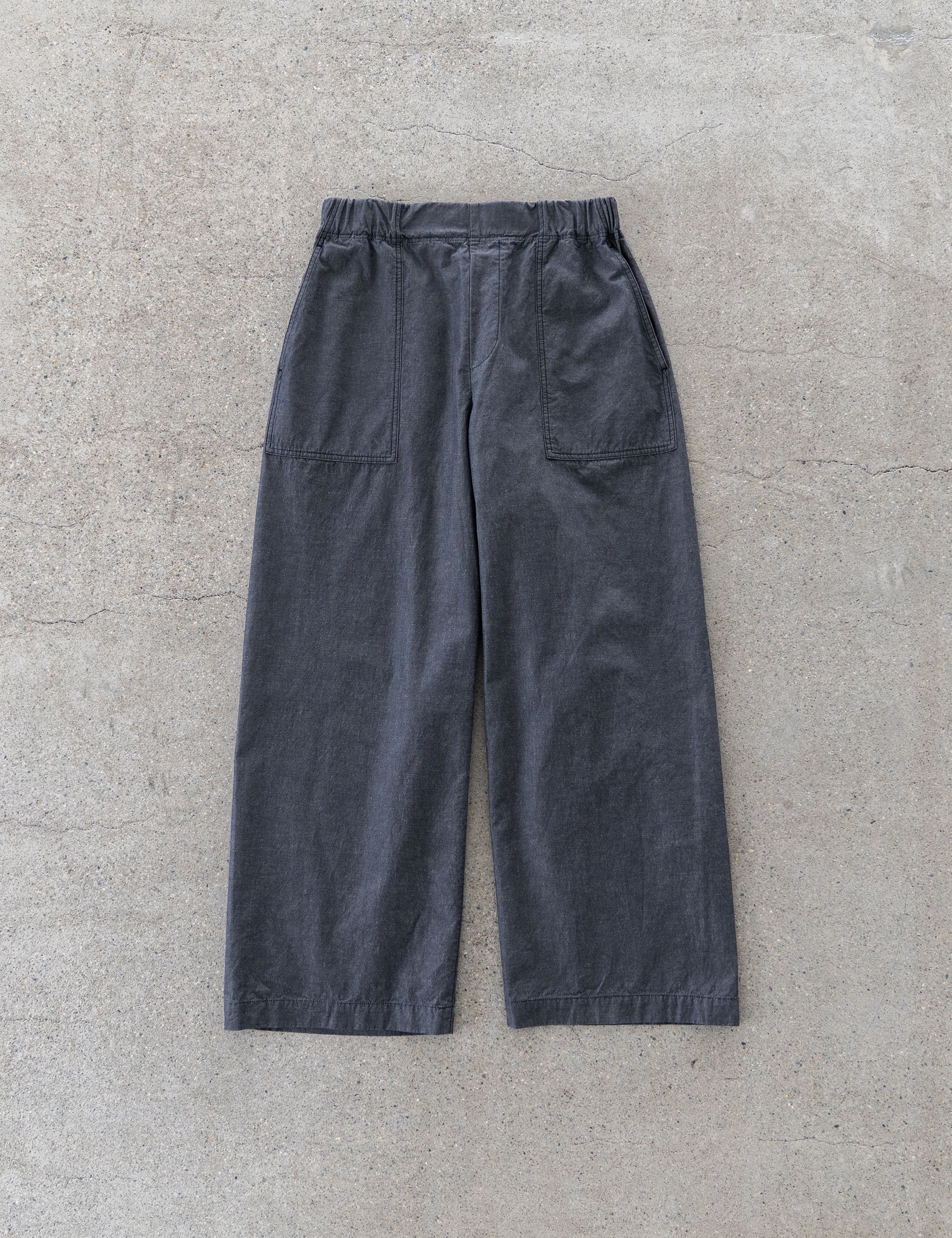 Chambray Easy-Fit Pants Front