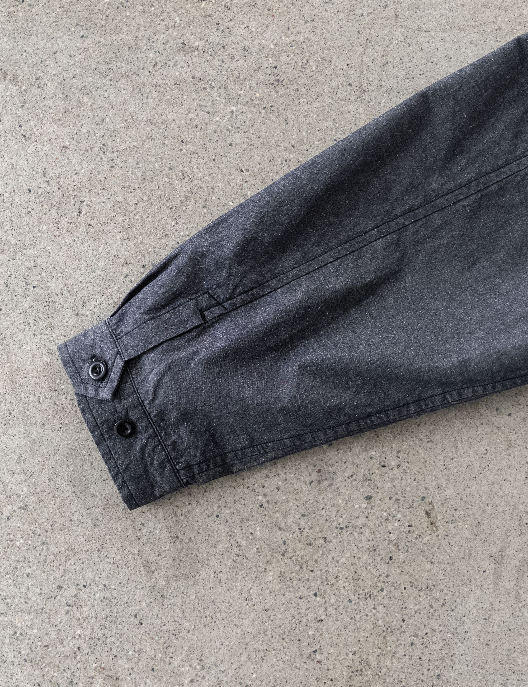 Chambray Shirt Jacket Cuff Detail