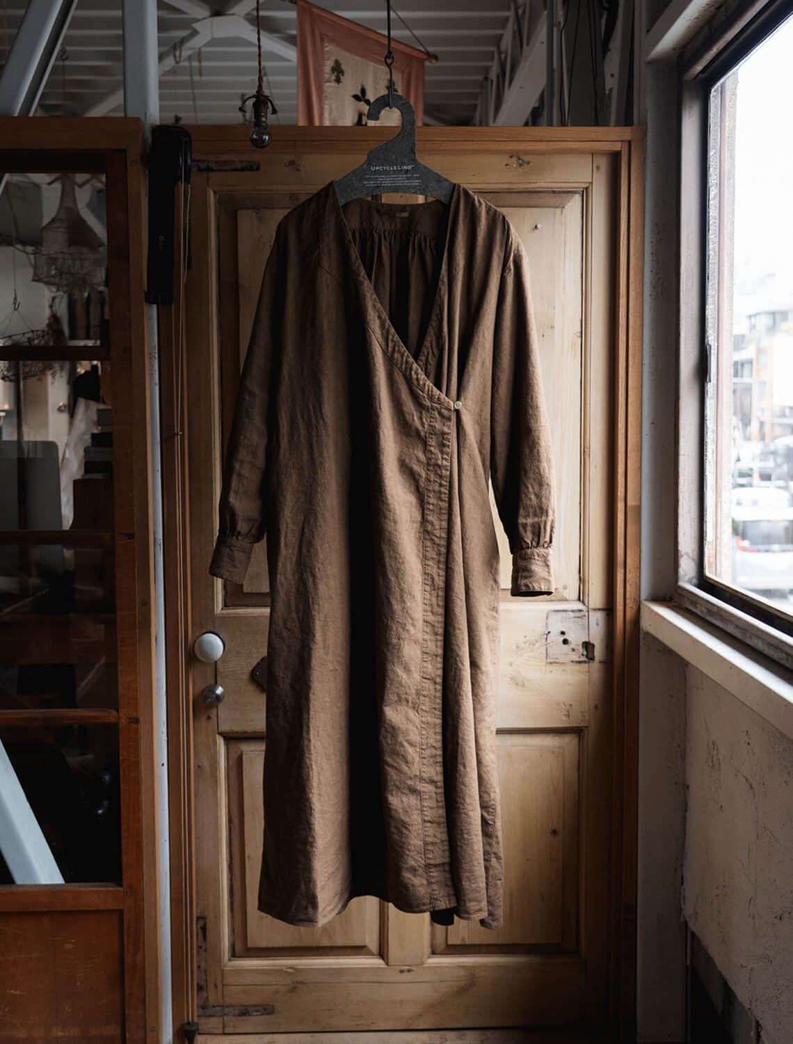 Ethical Dyed Omi-Zarashi Dress