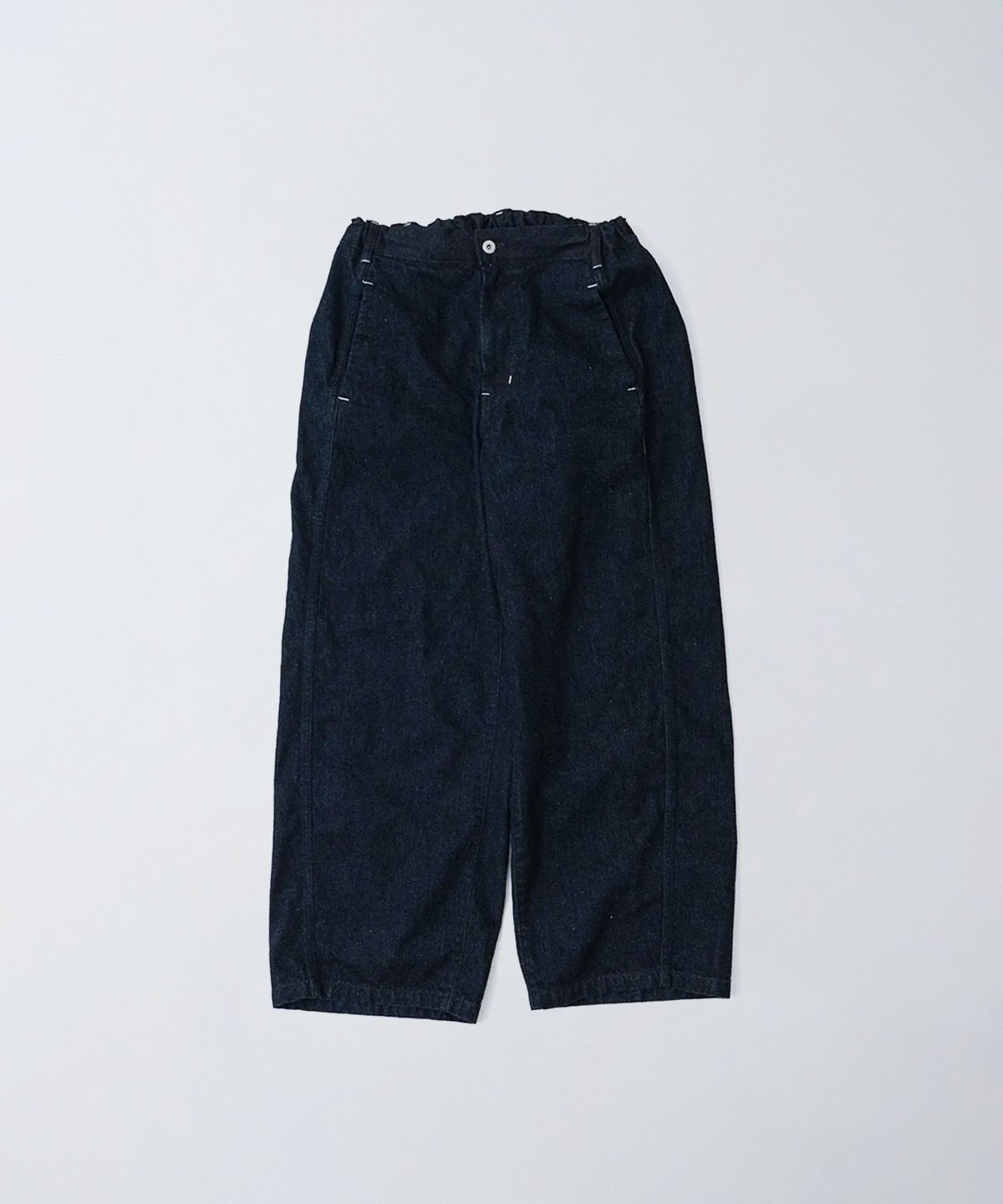 [UpcycleLino] × SKEWed Selvage DENIM Curve Pants 物撮り（画像準備中）